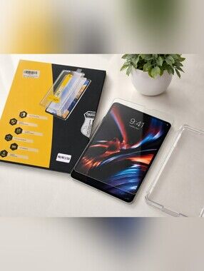 iPad Pro 13" 2024 Tempered Glass Screen Protector w/ Easy Install Frame 9H